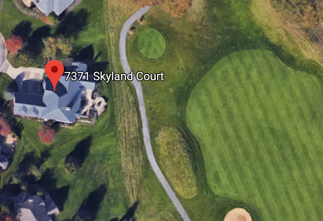 Arial Golf Course view of 7371 Skyland Ct