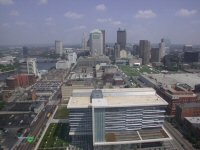 View north from the Franklin County building in downtown Columbus, Ohio