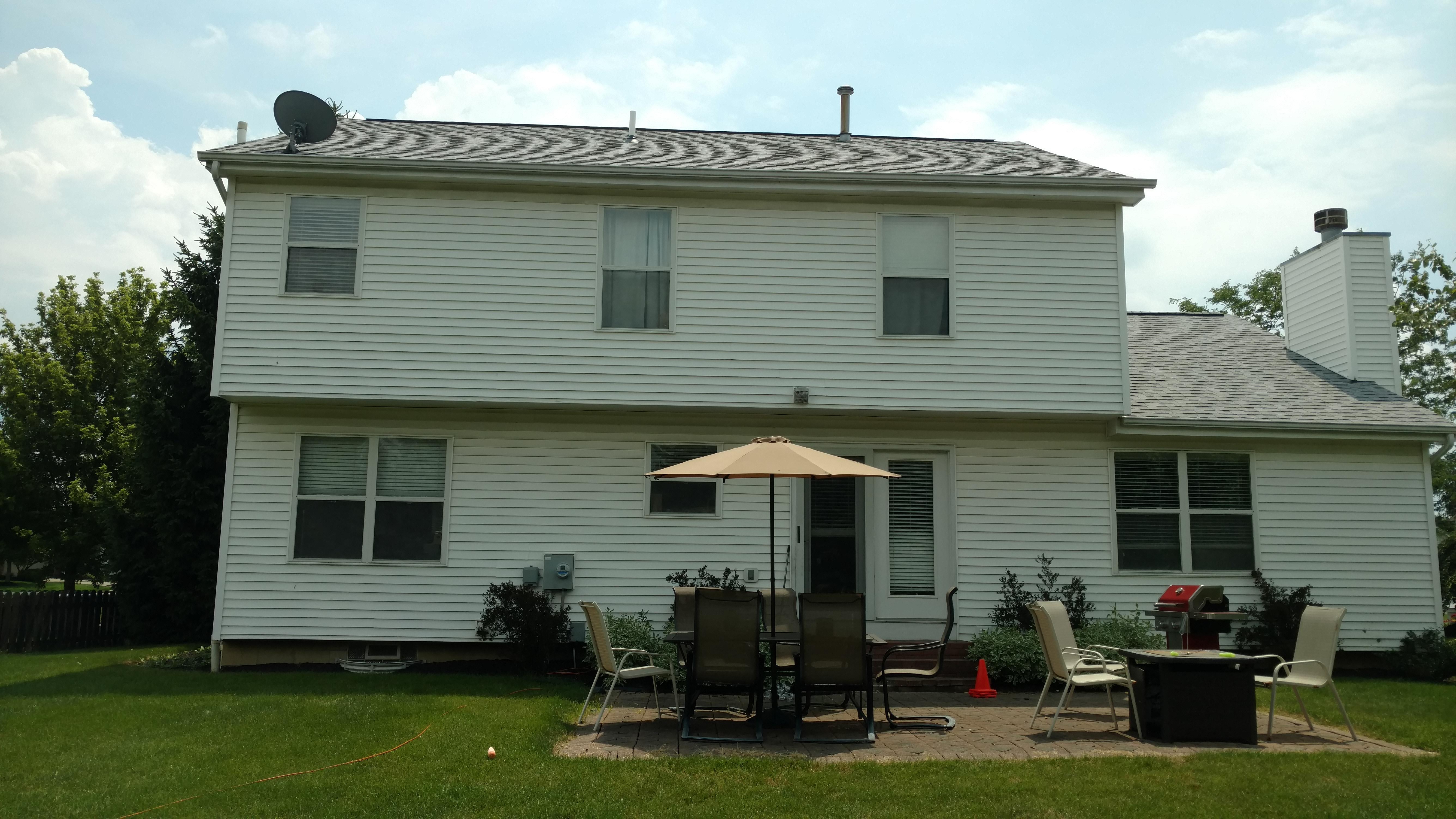 Back yard of 1857 Storrow Drive, Lewis Center, OH