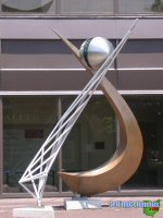 Artwork outside the Ohio Chamber of Commerce building in downtown Columbus, Ohio