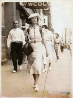 Margaret Clark (Grandma) outside of WCOL on High Street in Downtown Columbus, Ohio - 1936